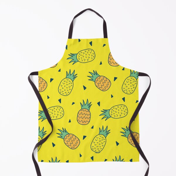 Item preview, Cute pineapple seamless pattern in yellow designed and sold by aswanthvinodan.