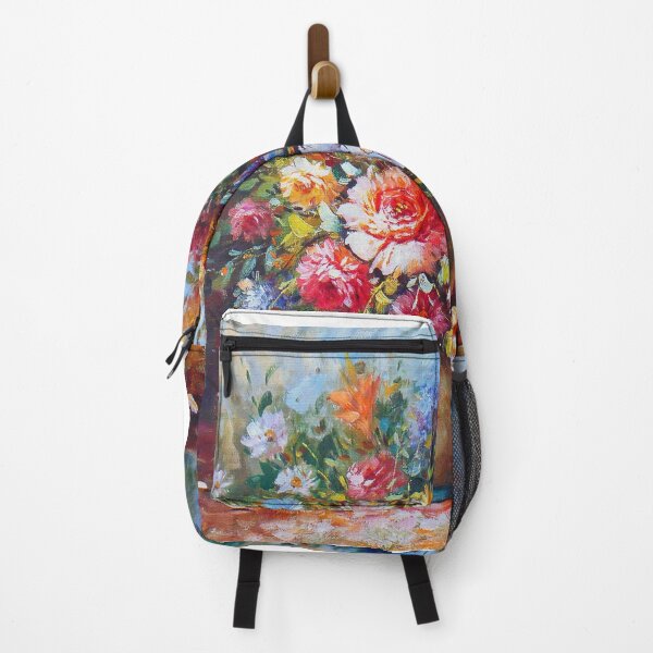Artikelvorschau, Bemalen Sie die Vase mit Blumen in den Farben des Regenbogens entworfen und verkauft von Bela Ambrus.