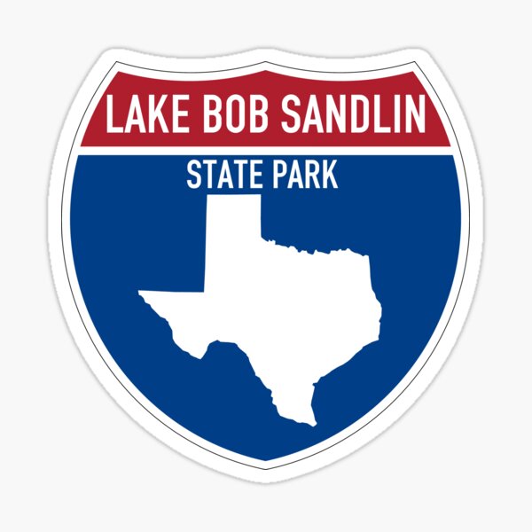 Item preview, Lake Bob Sandlin State Park Texas - Texas Road Trip Interstate Highway Sign Vacation Souvenir designed and sold by palmettodigital.