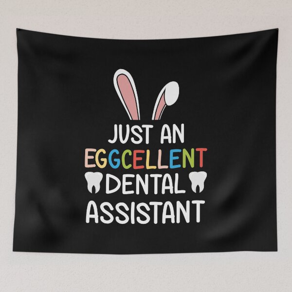 Item preview, Just An Eggcellent Dental Assistant Easter Bunny Egg Hunting designed and sold by haselshirt.