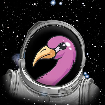 Vorschaubild zum Design Flamingo Astronaut Space Astronomy Astronaut Flamingo Gear von DynamicDesign