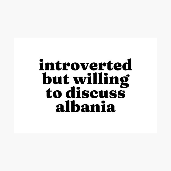Item preview, Introverted But Willing To Discuss Bulgaria - Bulgarian designed and sold by MountainD.