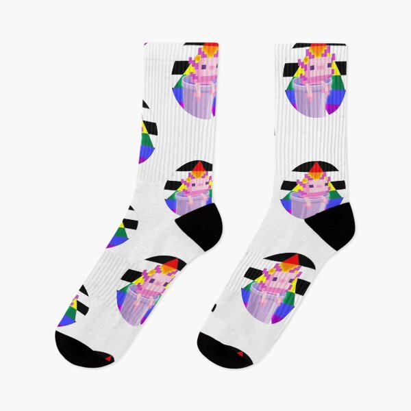 Item preview, Minecraft Axolotl LGBT Sticker LGBTQ: Straight Ally Flag designed and sold by PengaPingu.