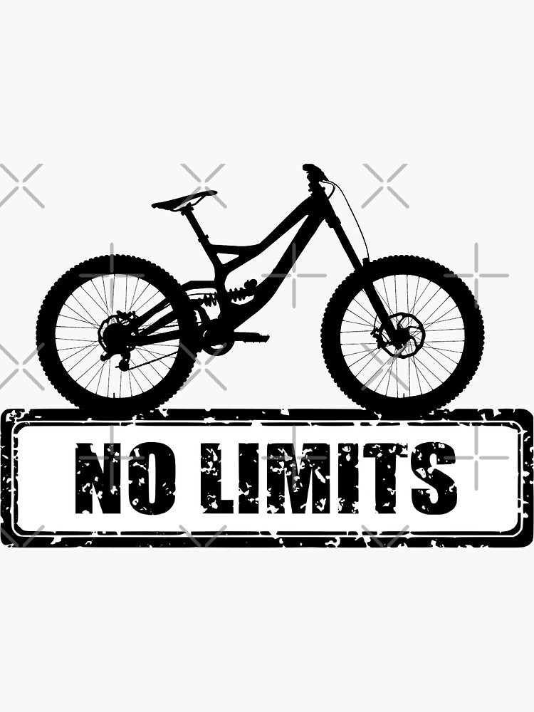 "No Limits Bike" Sticker for Sale by MaluBobo Redbubble
