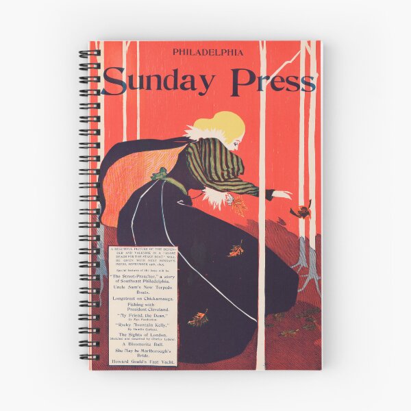 Item preview, PHILADELPHIA SUNDAY PRESS Vintage America Newspaper Magazine Poster Advertisement 1895 by George Reiter Brill  designed and sold by retroposters.