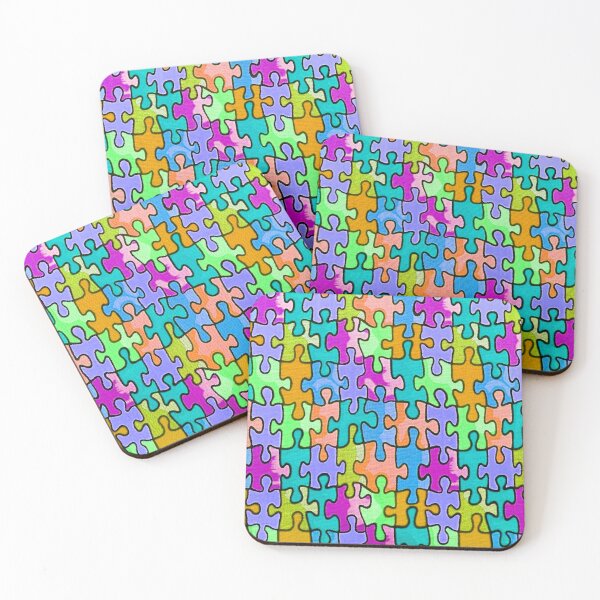 Item preview, Puzzle Piece Galore designed and sold by TotallyRetroArt.
