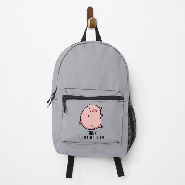 Item preview, I Think Therefore I Ham Funny Pig Puns  designed and sold by punnybone.