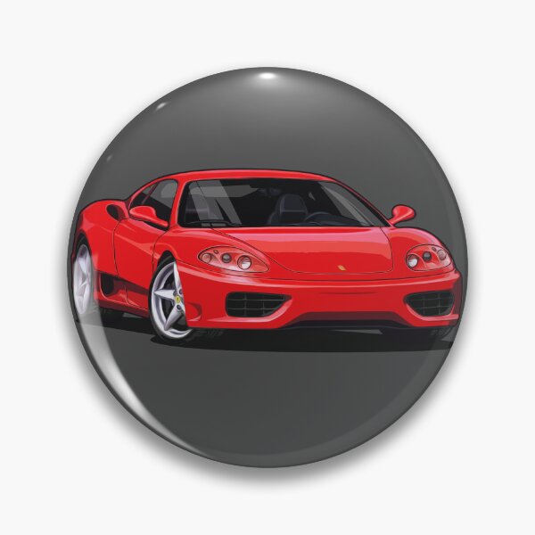Item preview, Artwork Ferrari 360 RED Rosso (Italian Sports car) 2000 illustration designed and sold by SketchNinja.