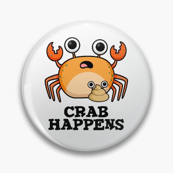 Item preview, Crab Happens Funny Animal Puns  designed and sold by punnybone.