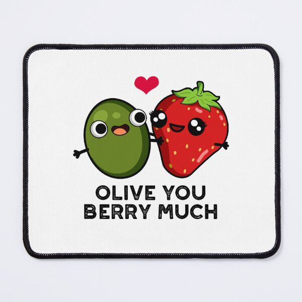 Item preview, Olive You Berry Much Funny Fruit Puns  designed and sold by punnybone.