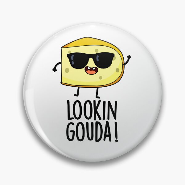 Item preview, Looking Gouda Funny Cheese Puns  designed and sold by punnybone.