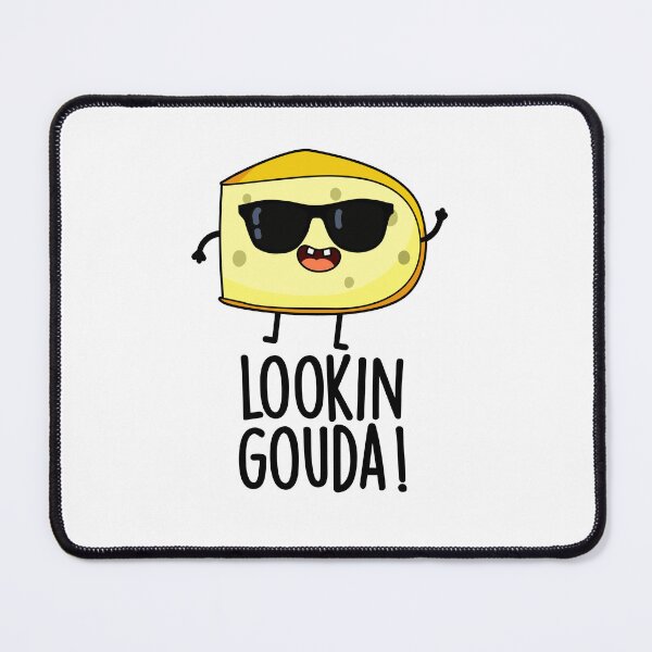 Item preview, Looking Gouda Funny Cheese Puns designed and sold by punnybone.