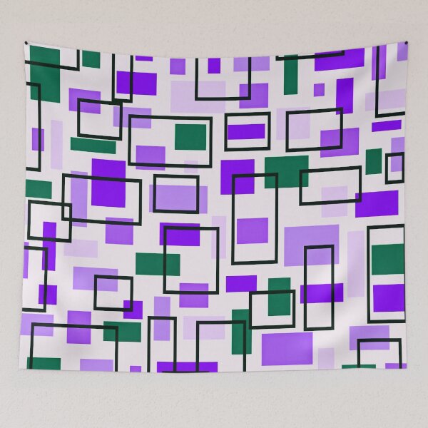 Item preview, Retro Inspired Rectangles designed and sold by TotallyRetroArt.