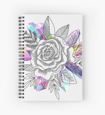 Rose and Crystals Spiral Notebook