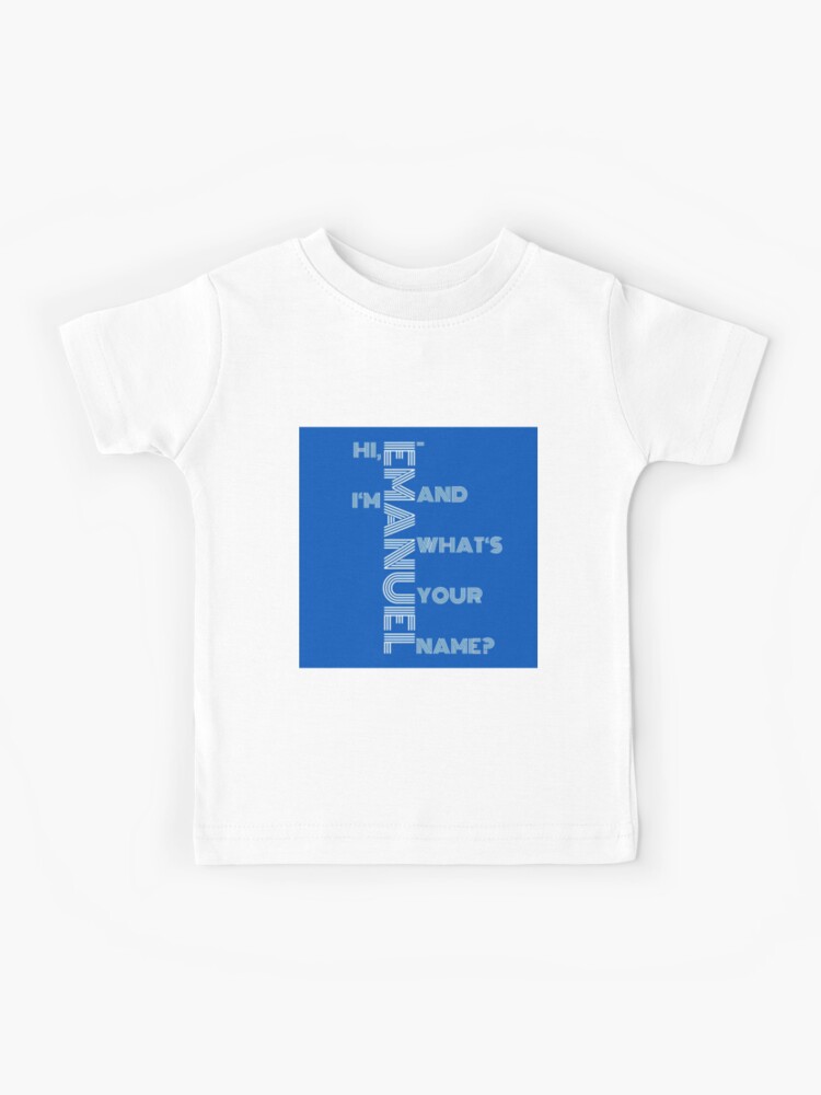 Camiseta para niños «Hola, soy Emanuel, y ¿cómo te llamas?» de AnnabellaRh  | Redbubble