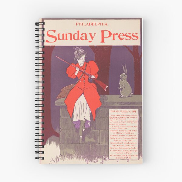 Item preview, PHILADELPHIA SUNDAY PRESS Magazine 1895 American Vintage Poster by Brill designed and sold by retroposters.
