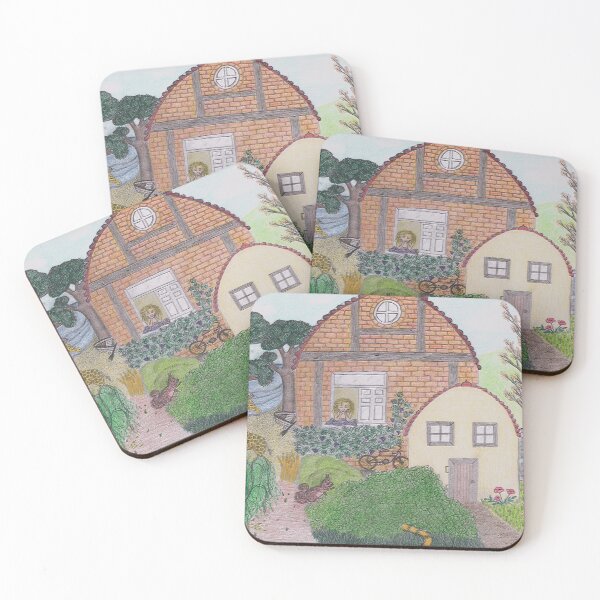 Item preview, Lake House / Seasons Animals Drawing designed and sold by pxdsgn.