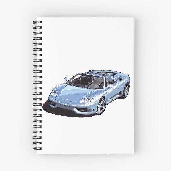 Item preview, Artwork Ferrari 360 Spider BLUE (Italian Sports car) 2000 illustration designed and sold by SketchNinja.