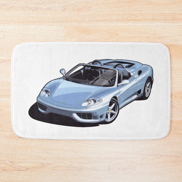 Item preview, Artwork Ferrari 360 Spider BLUE (Italian Sports car) 2000 illustration designed and sold by SketchNinja.