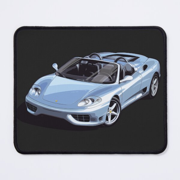 Item preview, Artwork Ferrari 360 Spider BLUE (Italian Sports car) 2000 illustration designed and sold by SketchNinja.