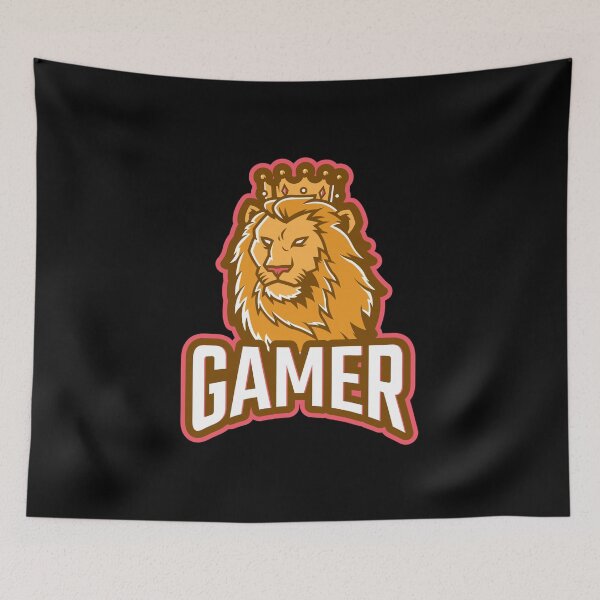 Artikelvorschau, Gamer mit Brave Lion King entworfen und verkauft von PRIVARSHU.