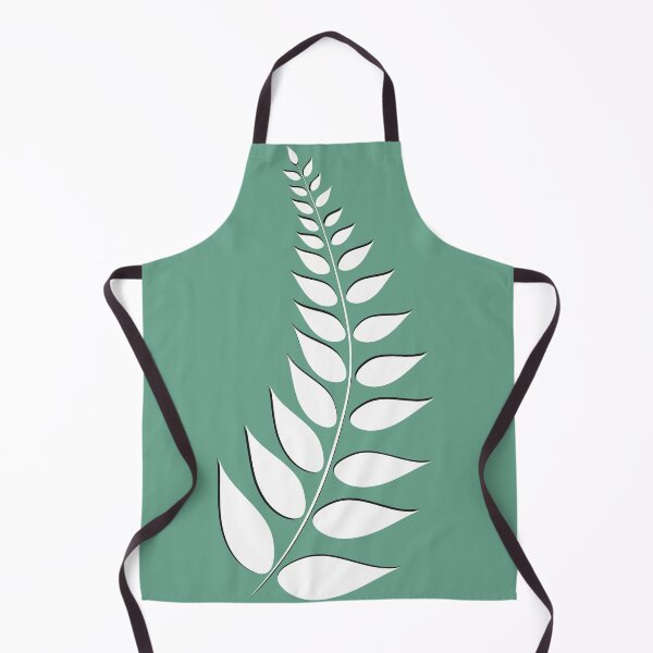 Item preview, Tropical Leaf White Outline with Green Background designed and sold by DriftDigitalArt.