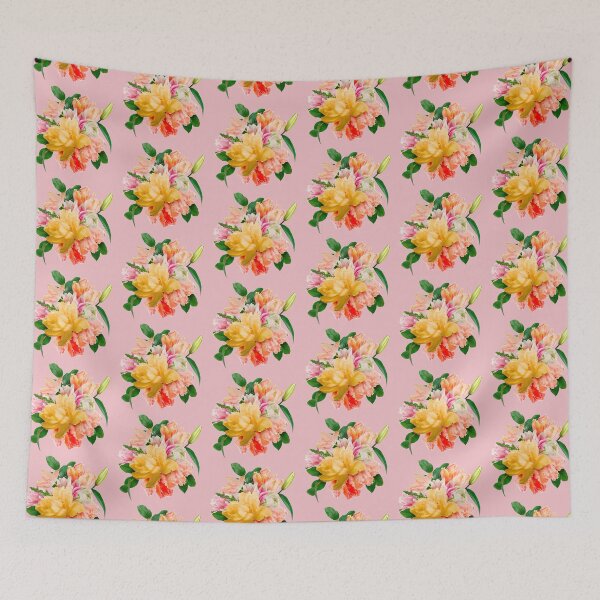 Item preview, Summer flower bouquet vintage floral pattern designed and sold by PG Illustration.