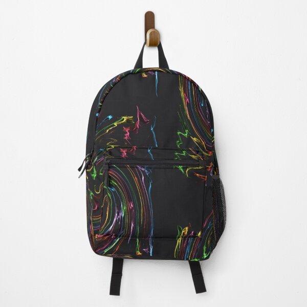Item preview, Swirl Fractal Vortex Multicolor Design on Black designed and sold by DianeBP.