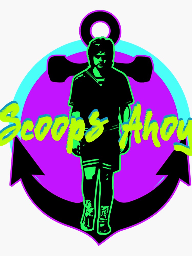 "Scoops Ahoy " Sticker for Sale by Unaeemee Redbubble