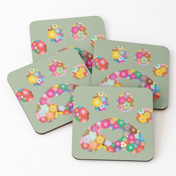 Item preview, Flower power paws designed and sold by bizbostudio.
