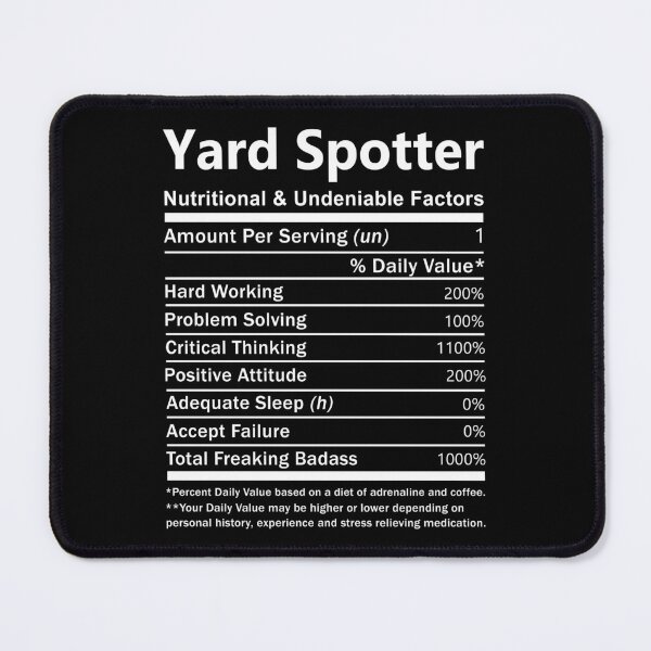 Item preview, Yard Spotter T Shirt - Nutritional And Undeniable Factors Gift Item Tee designed and sold by watkinsmat.