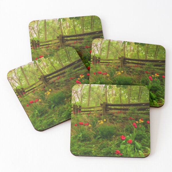 Item preview, Dreamy Forest With Tulips - Impressions Of Spring designed and sold by Georgia Mizuleva.
