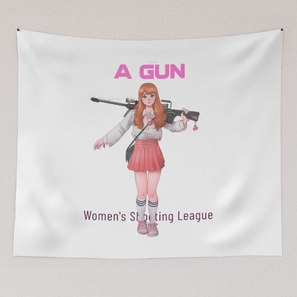 Item preview, A Girl _amp_ A Gun       designed and sold by FightWearGood.