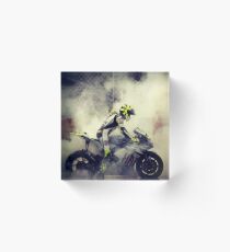 valentino rossi best wallpaper Acrylic Block