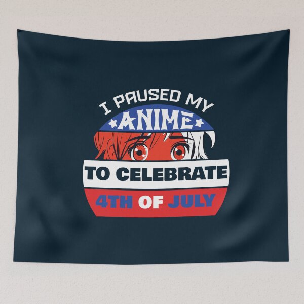 Item preview, I Paused My Anime To Celebrate 4th Of July Classi Vintage designed and sold by FightWearGood.