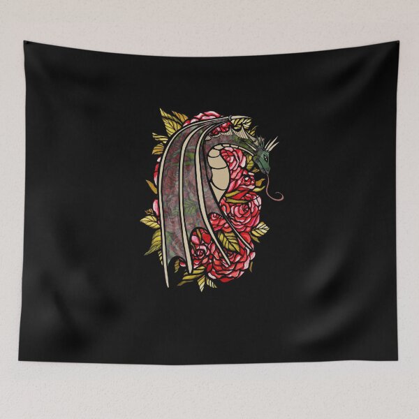 Item preview, Red Roses Dragon Art designed and sold by FrictionMaxxing.