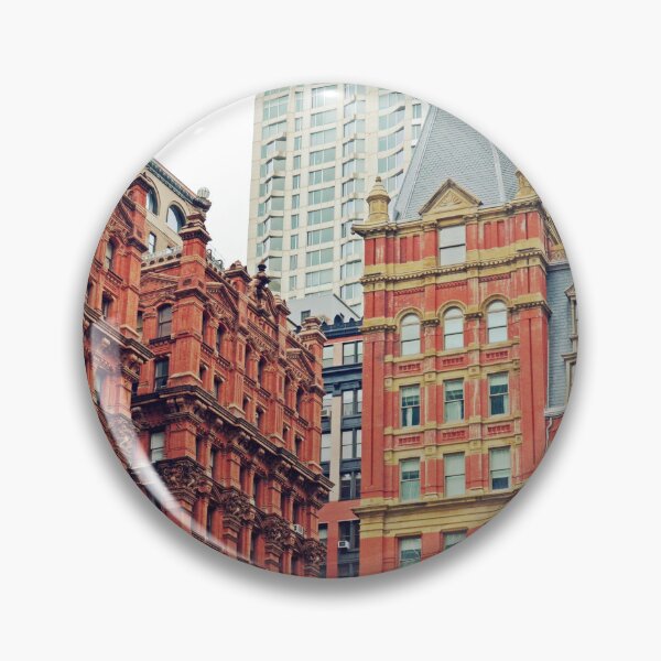 Item preview, Manhattan Brick Buildings - New York Traditional Architecture designed and sold by CarolinaReina.