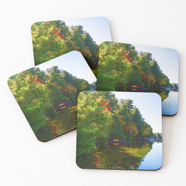 Item preview, Autumn Lake Mirror - Impressions Of Fall designed and sold by Georgia Mizuleva.