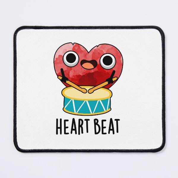 Item preview, Heart Beat Funny Drummer Puns designed and sold by punnybone.