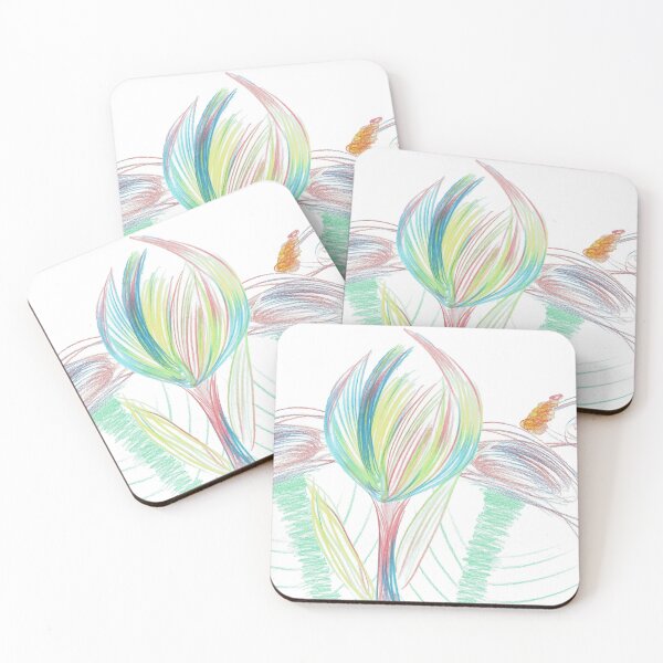 Item preview, Colourful Pencilled Flora designed and sold by KazM.
