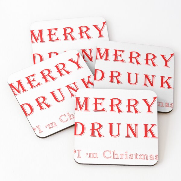 Item preview, Merry Drunk qwertee   designed and sold by Karakayaleather.