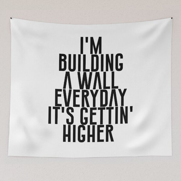 Item preview, Building a wall (black) designed and sold by didijuca.