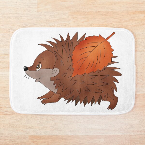 Artikelvorschau, Blatt und brauner Igel entworfen und verkauft von WilliamMDarst.