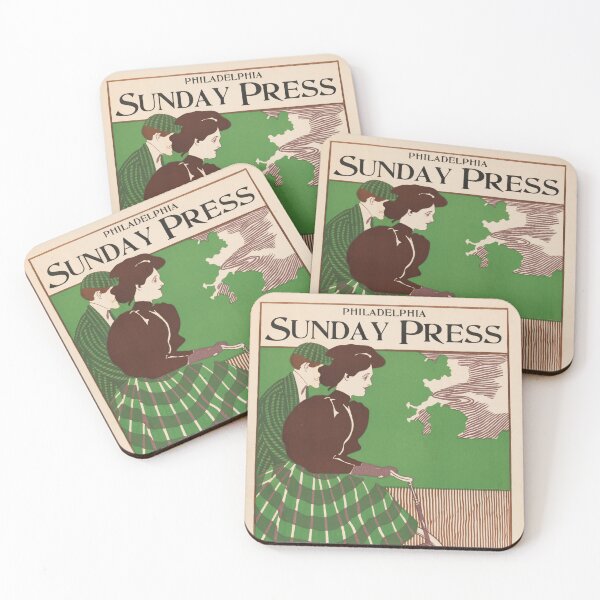 Item preview, PHILADELPHIA SUNDAY PRESS The Famous Deadwood Coach 1896 American Magazine Cover designed and sold by retroposters.
