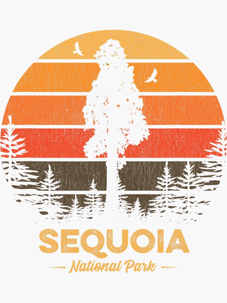 Sequoia National Park T-Shirt Vintage Souvenir Gift Tee Men Women