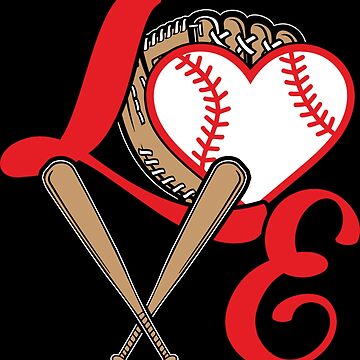 Baseball Mom - My heart belongs to a baseball player - Baseball Fan -  Sticker