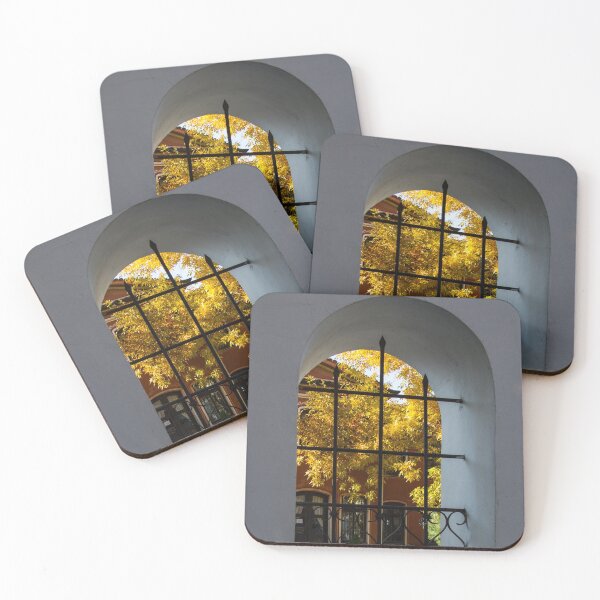 Item preview, Autumn Through the Fence Window designed and sold by Georgia Mizuleva.