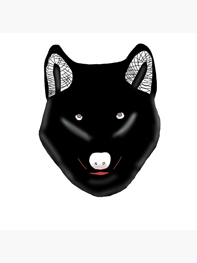 "Big bad black wolf" Poster for Sale by Skitterdesign Redbubble