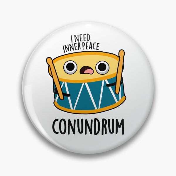 Item preview, Conundrum Funny Drummer Drum Puns  designed and sold by punnybone.