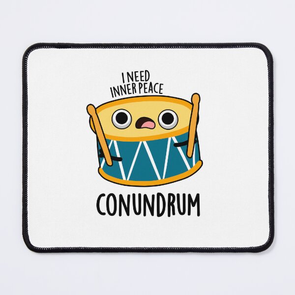 Item preview, Conundrum Funny Drummer Drum Puns designed and sold by punnybone.